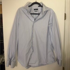 Boss Light Blue Pinstripe Dress Shirt